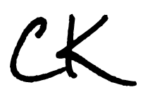 Logo [the initials CK]